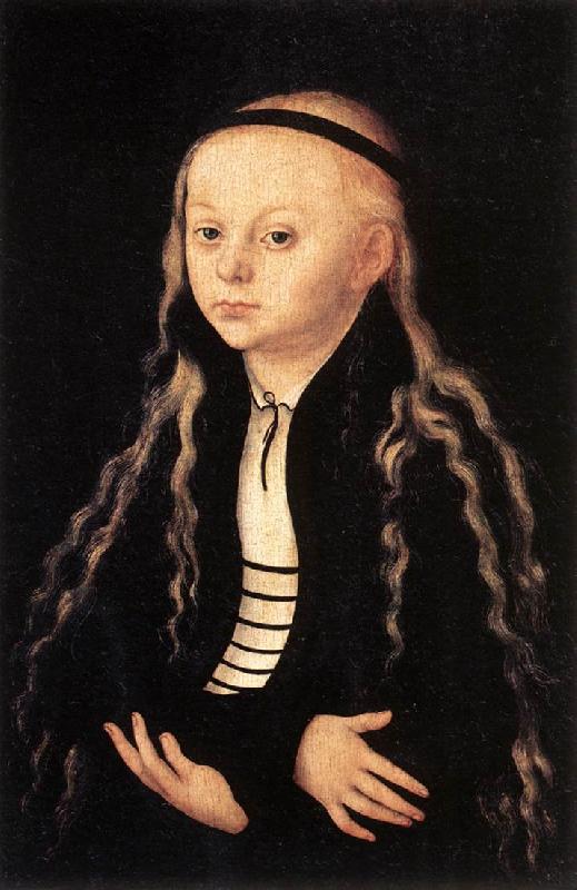 CRANACH, Lucas the Elder Portrait of a Young Girl khk oil painting image